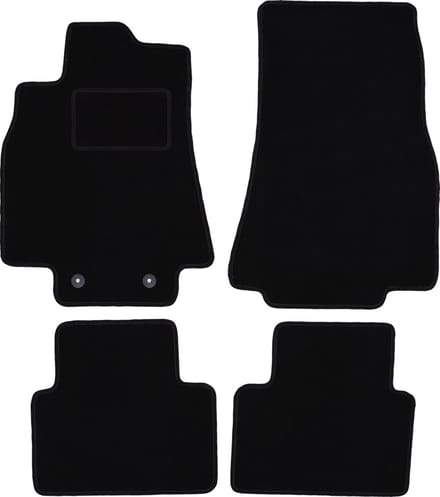 Zwarte veloursmatten voor: Mercedes A-Klasse W169 hatchback (2004-2012)