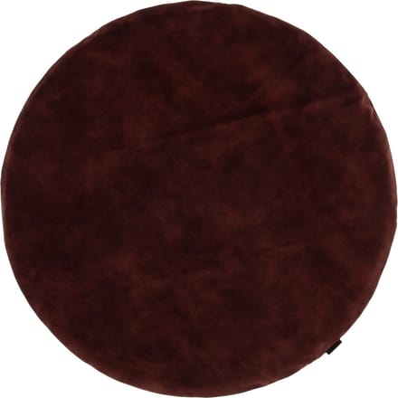 Kidsmill Boxmatras Hoes Rond - Velours - 90 cm - Bordeaux