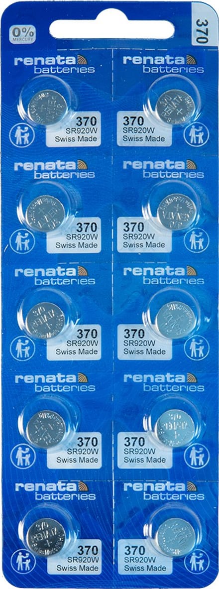 Renata – 370 MP CE – Knoopcel batterij – 10 stuks