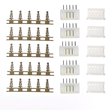 JST PH2.0 5-Pins Set – Rechte Male Header + Female Connector voor PCB en Kabelverbinding 5 sets