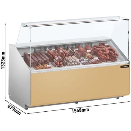 GGM Gastro Kühltheke - 1600mm - Frontblende Beige