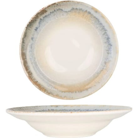 Bonna Pastabord - Knidos - Porselein - 24 cm (400cc) - set van 2
