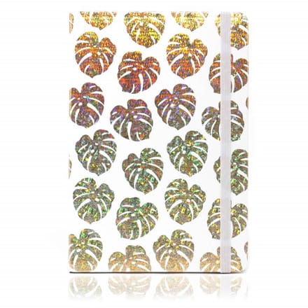A5 Notitieboekje - Golden Tropical - Leaves