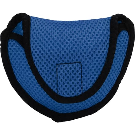 Housse de protection tissée pour tête de putter type D avec ruban de fixation, bleu blue