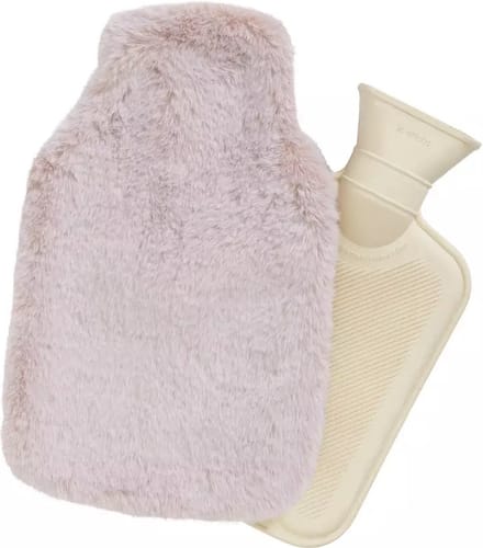 Argos Home Blush roze namaakbont warmwaterkruik