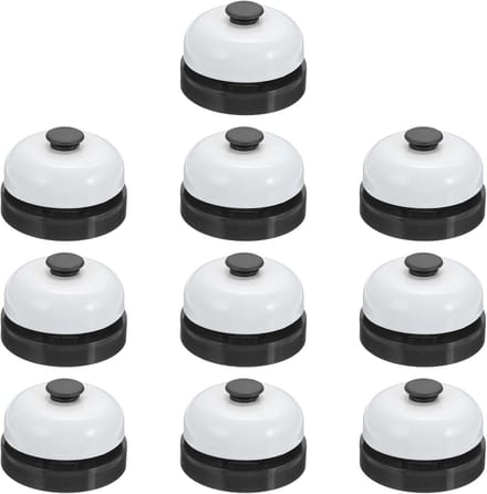 Oproepbellen - Servicebellen Diner - Hulp Inroepen - Volledig Metalen Constructie - 63 cm diameter - Zwart/Wit