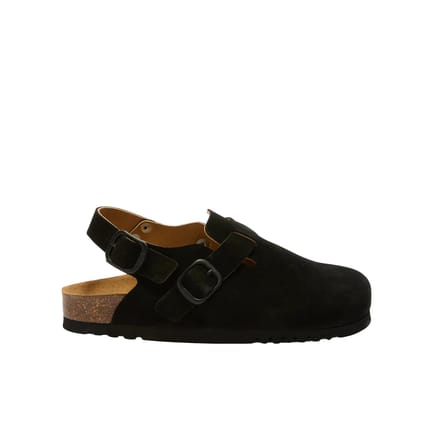 Scholl Klomp Fae Suede Vrouwen - Zwart