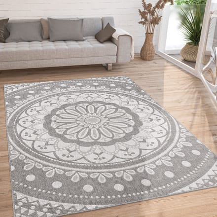 Flycarpets Binnen en Buitenkleed - Vloerkleed Brescs - Grijs