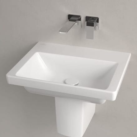 Villeroy & Boch Subway 3.0 washbasin 55 cm, without tap hole, without overflow 4A705801