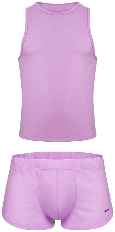 SUKREW 1x Shorts + 1x Vest Multipack Pale Magenta - MAAT XS