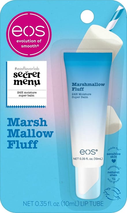 eos 24H Moisture Super Balm - Marshmallow Fluff, Lipmasker, Hydraterend