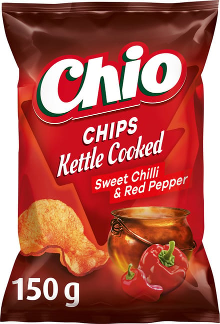 Chio Kettle Cooked Sweet Chili & Red Pepper - Chips - 10x150 gram