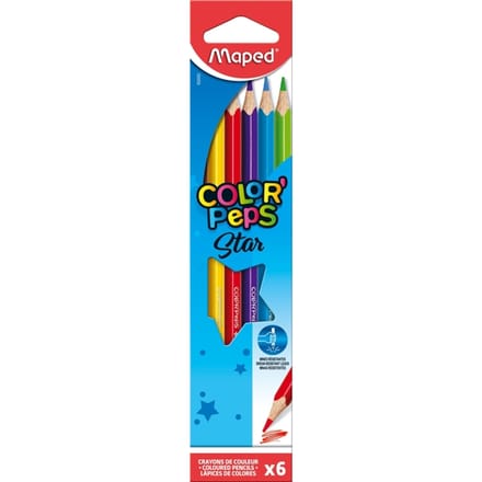 Kleurpotlood Maped Color'Peps Star set à 6 kleuren