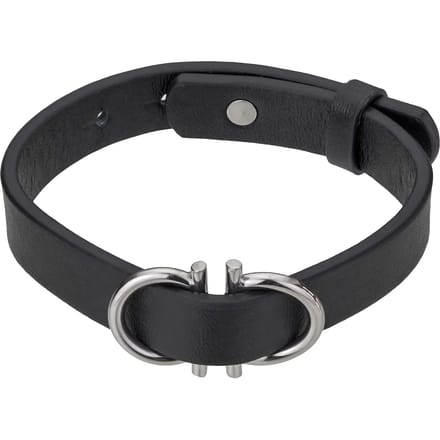 Echt leer en roestvrij stalen armband Philipp Blanc Christian