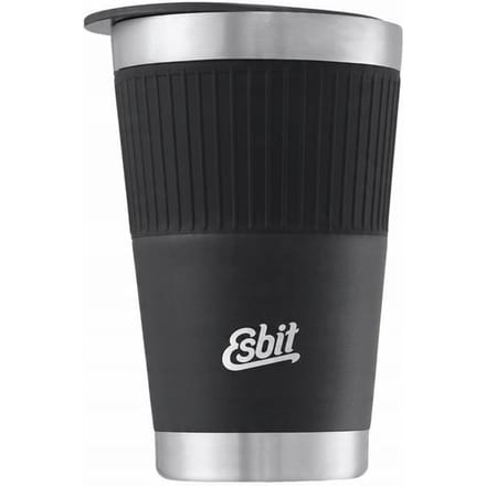 Esbit Sculptor Thermosbeker - 550ml - Mat Zwart - Drinkdeksel - RVS