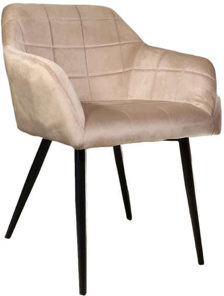 SET DEAL: 4 stuks Eetkamerstoel met armleuning Barbara taupe eetstoel zetel