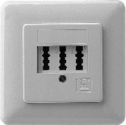 TAE Dreifachdose: TAE 2 x 6/6 NF/F UP, reinwei�