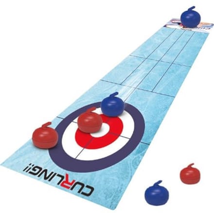 Curling Speelset - Tafel Shuffleboard - Familie Plezier - Compact Draagbaar - 120 x 30 cm - Afgebeeld