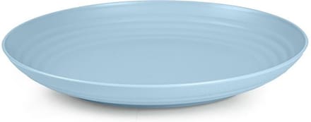 PlasticForte Rond bord/camping bord - D22 cm - ijsblauw - kunststof