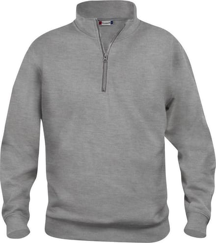 Clique Basic Half Zip 021033 - Grijs-melange - M