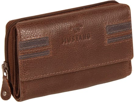 MUSTANG Leren Portemonnee Asti Loudi Wallet Brown Bruine