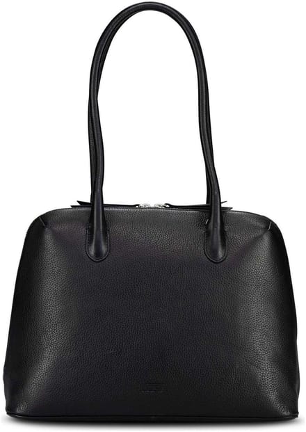 Jost Vika Schoudertas Leder 38 cm - Dames - black