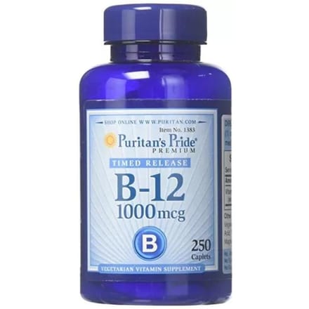 Puritan's Pride - Vitamine B-12 1000 mcg Vertraagde Afgifte 250  Caplets
