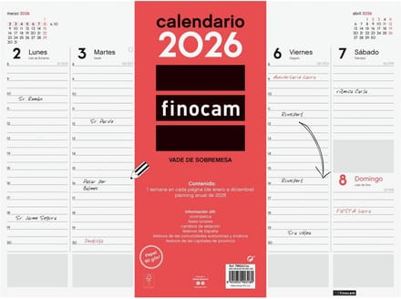 Bureauonderlegger met Weekoverzicht 2026 - Jaarplanner Januari t/m December 2026
