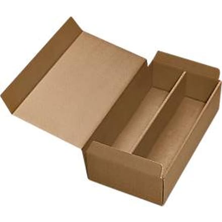 Geschenkdoos om wijn te verzenden, 2 stuks, naturel, 25 stuks