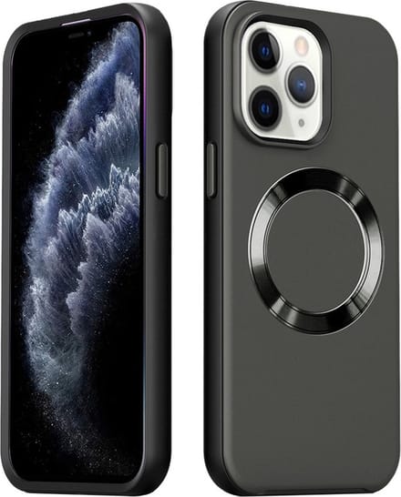 iPhone 14 Hoesje - Back Case Cover - Magsafe Compatible - Zwart - Provium
