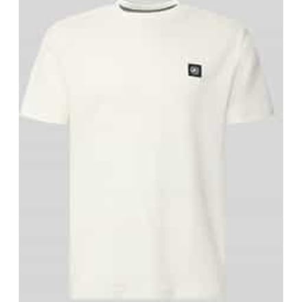 Lerros - T-shirt - Mannen - XL - 103 BROKEN WHITE - Katoen - 2633039