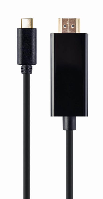 Gembird USB-C naar HDMI Adapter - 4K 30Hz - 2 Meter Kabel - Zwart