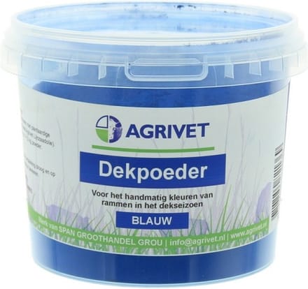 Agrivet Dekpoeder voor rammen Blauw