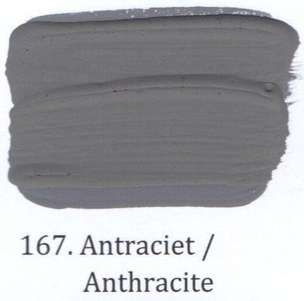 Matte muurverf 2,5 ltr 167- Antraciet