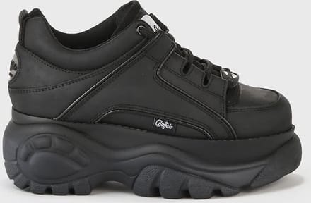 Buffalo London 1339-14 2.0 - Cow Leather - Black Black - Maat 42
