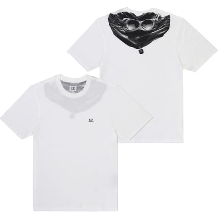 C.p.company Heren Grafisch T-shirt wit bril 005100w 103 RCCMTS725A 005100W 103 (M) white