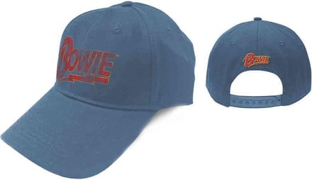 David Bowie - Flash Logo Baseball pet - Blauw