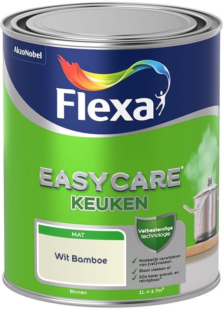Flexa - Easycare Keuken - Wit Bamboe - Mengverf - 1 L