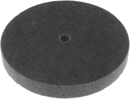 Polijstschijf Nylonvezel - Ontbramen Tekenschijf - Metaal Afwerken - Medium Korrel - 200 mm Diameter - Zwart