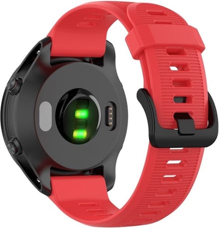 Siliconen bandje - geschikt voor Garmin Forerunner 935 / 945 / 955 / 965 / 745 / 970 - rood