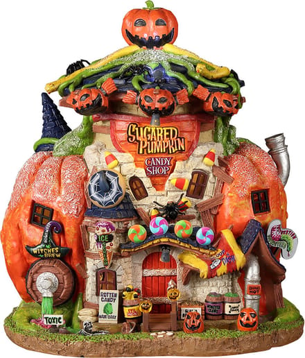Lemax - Sugared Pumpkin Candy Shoppe, B/o (4.5v) - Kersthuisjes & Kerstdorpen