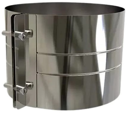 Brede Klemband | TBV DW RVS Ø125 mm | TBV EW Ø175 mm