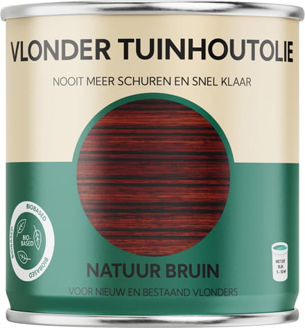 Vlonder Tuinhout Olie - Natuur Bruin-750ml