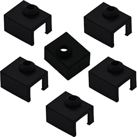 6 Stuks Siliconen Heater Blocks voor 3D Printers - Accessoires voor Ender 3 Series