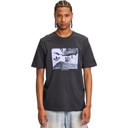 Adidas Graphics T-shirts Heren - Grijs - Maat M