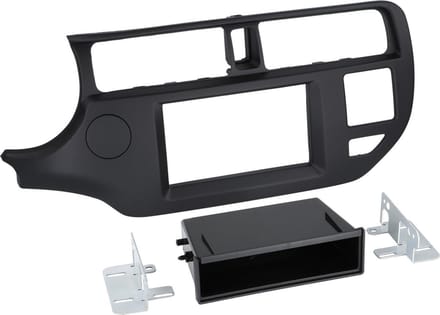 2-DIN Paneel geschikt voor met pocket Kia Rio 2011-2015 Kleur: Zwart