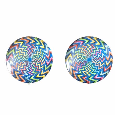 Clip Oorbellen blauw Spiro-2.5 cm-Cabochon