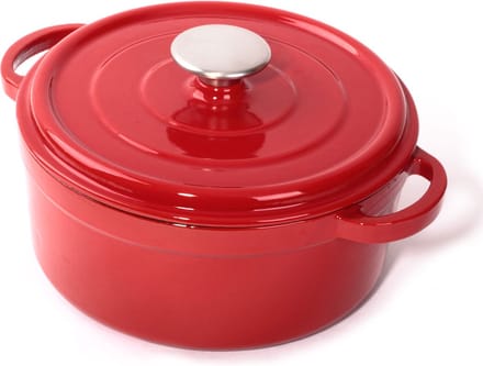 Gietijzeren braadpan rood, 32cm - Sürel