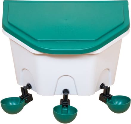 Aviaqua 8 liter drinker met 3 swingcups voor pluimvee