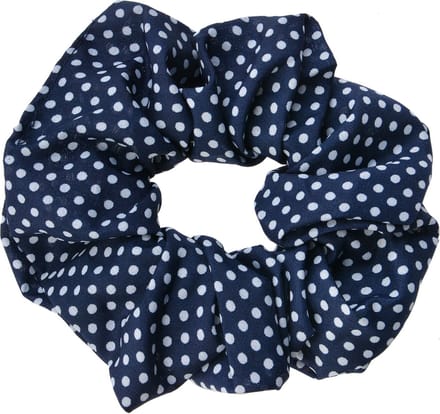 Scrunchie Haarelastiek Stippen Blauw